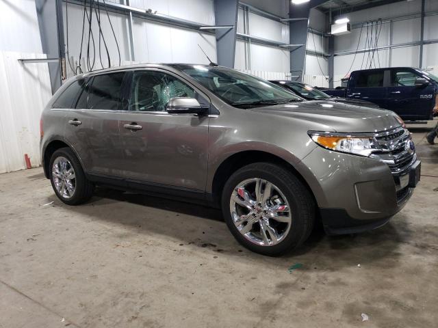 2FMDK4KC8EBA95029 - 2014 FORD EDGE LIMITED GRAY photo 4