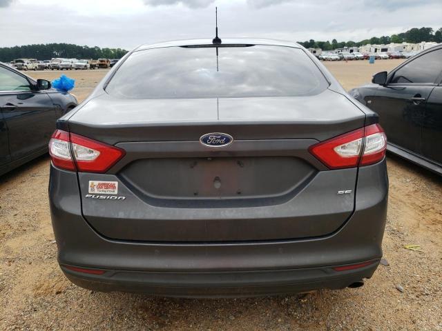 3FA6P0H71GR345240 - 2016 FORD FUSION SE GRAY photo 6