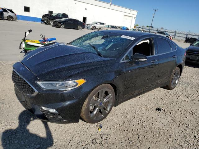 3FA6P0VP4JR232345 - 2018 FORD FUSION SPORT BLACK photo 1