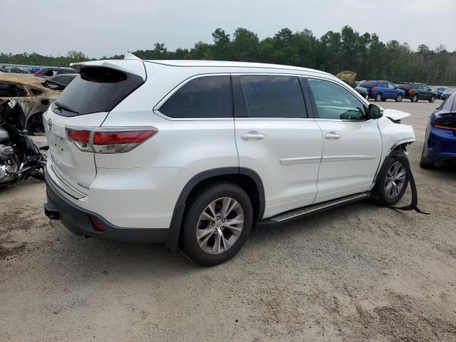5TDJKRFH7ES056103 - 2014 TOYOTA HIGHLANDER XLE WHITE photo 3