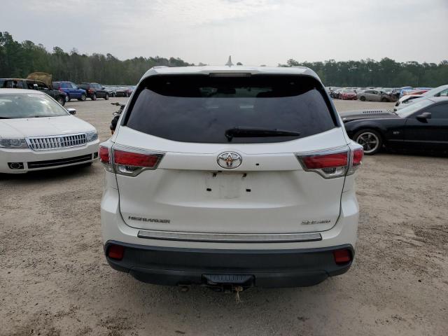 5TDJKRFH7ES056103 - 2014 TOYOTA HIGHLANDER XLE WHITE photo 6