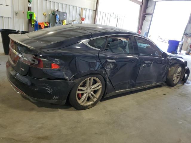 5YJSA1H14EFP48946 - 2014 TESLA MODEL S BLUE photo 3