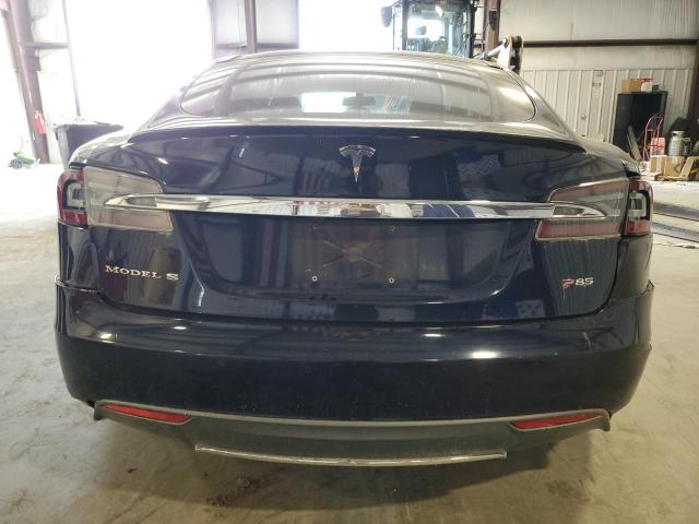 5YJSA1H14EFP48946 - 2014 TESLA MODEL S BLUE photo 6