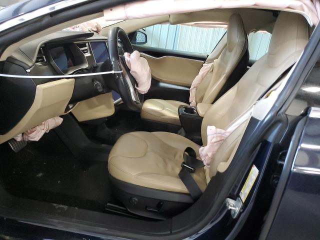 5YJSA1H14EFP48946 - 2014 TESLA MODEL S BLUE photo 7