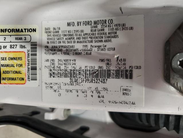 3LN6L5F99JR623487 - 2018 LINCOLN MKZ RESERVE თეთრი ფოტო 12