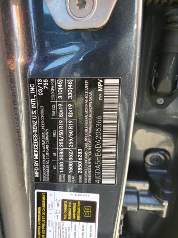 4JGDA5HB6DA205366 - 2013 MERCEDES-BENZ ML 350 4MATIC GRAY photo 13