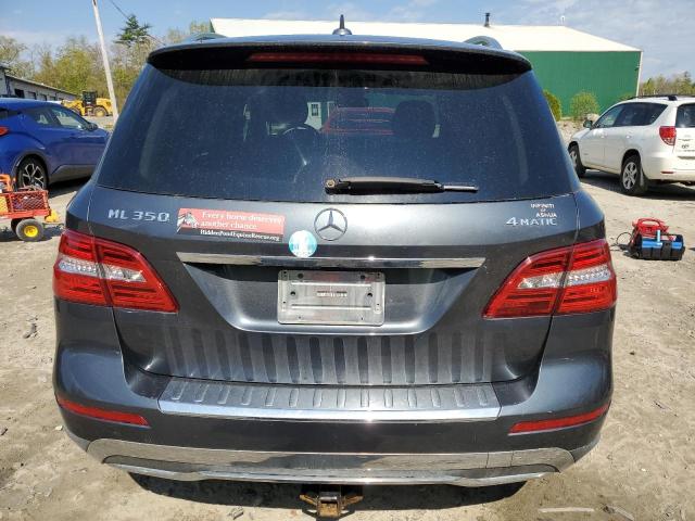 4JGDA5HB6DA205366 - 2013 MERCEDES-BENZ ML 350 4MATIC GRAY photo 6