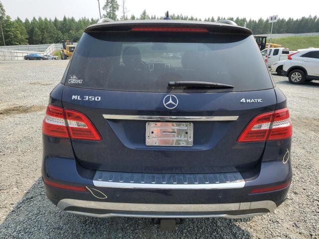 4JGDA5HB8FA510743 - 2015 MERCEDES-BENZ ML 350 4MATIC BLUE photo 6