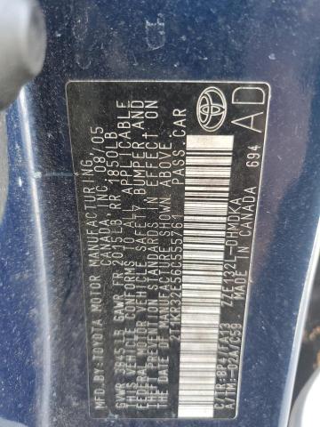 2T1KR32E56C555761 - 2006 TOYOTA COROLLA MA XR BLUE photo 12