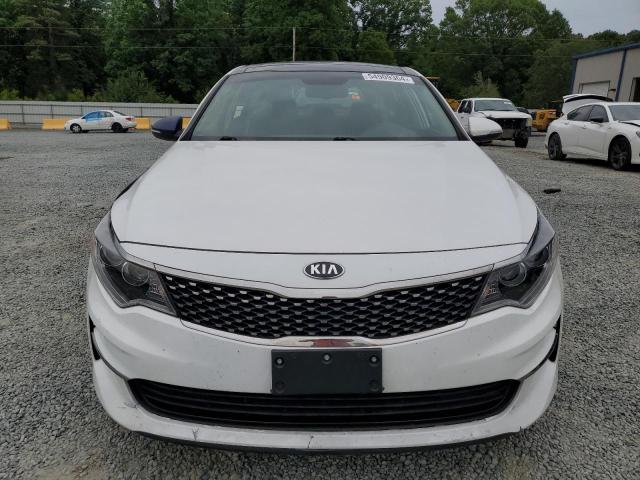 5XXGU4L34GG086681 - 2016 KIA OPTIMA EX WHITE photo 5