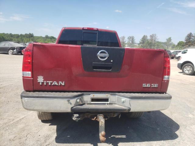 1N6AA06B44N542542 - 2004 NISSAN TITAN XE BURGUNDY photo 6