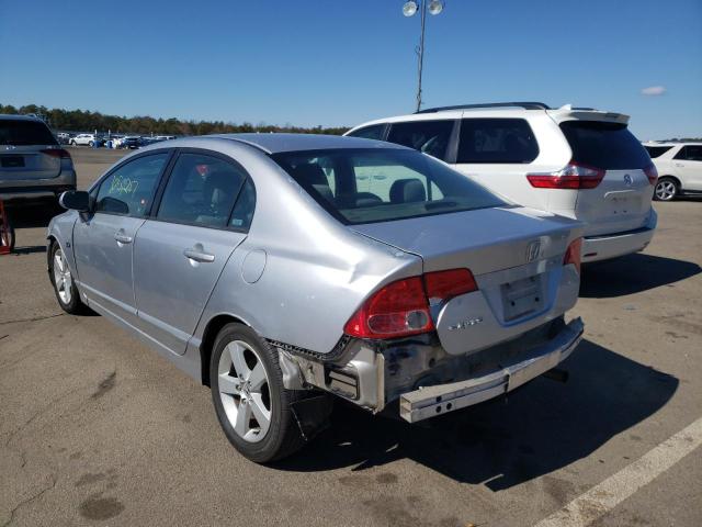 1HGFA16857L005540 - 2007 HONDA CIVIC EX SILVER photo 3