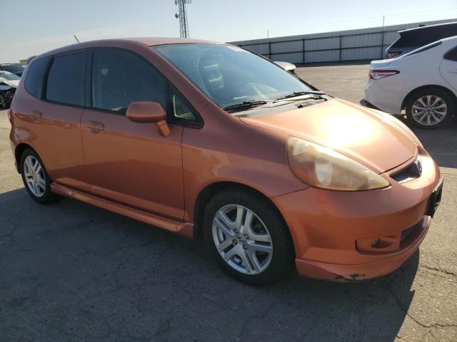JHMGD386X7S063388 - 2007 HONDA FIT S 橙色 照片 4