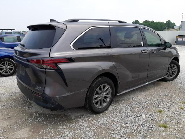 5TDYRKEC2NS123021 - 2022 TOYOTA SIENNA XLE GRAY photo 3