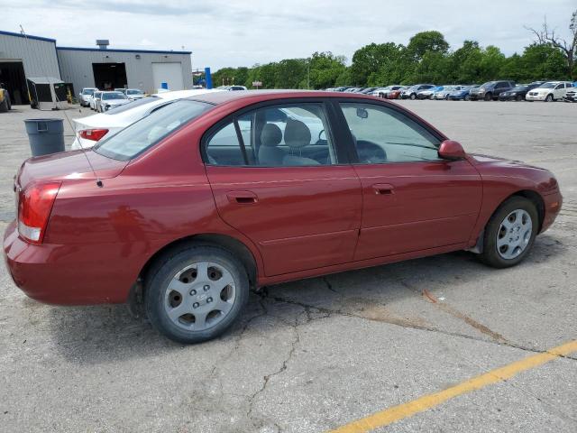 KMHDN45D32U335699 - 2002 HYUNDAI ELANTRA GLS RED photo 3