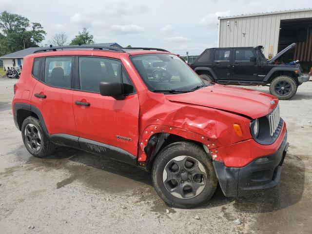ZACCJBATXFPC30615 - 2015 JEEP RENEGADE SPORT RED photo 4