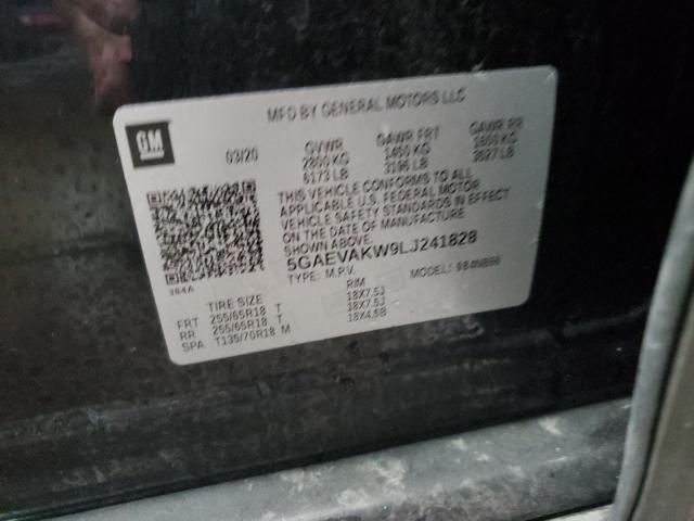 5GAEVAKW9LJ241828 - 2020 BUICK ENCLAVE ESSENCE შავი ფოტო 14