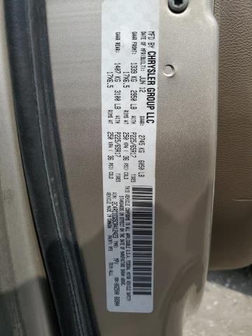 2C4RC1CG5CR412423 - 2012 CHRYSLER TOWN & COU TOURING L BEIGE photo 13