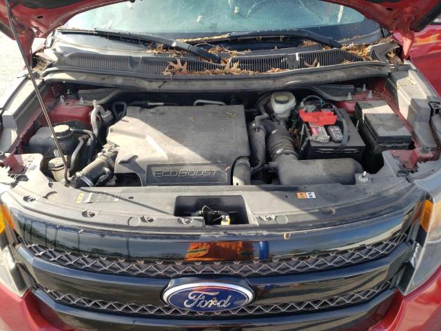 1FM5K8GT1FGB71219 - 2015 FORD EXPLORER SPORT RED photo 12