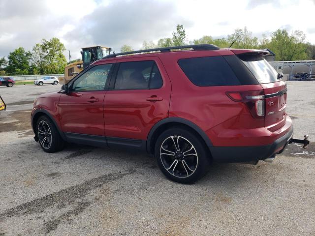 1FM5K8GT1FGB71219 - 2015 FORD EXPLORER SPORT RED photo 2