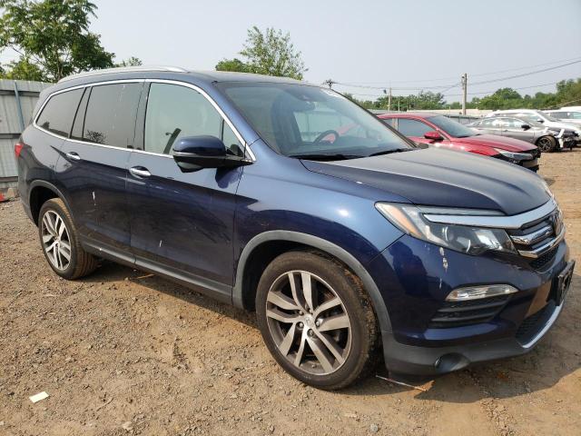 5FNYF6H99GB066128 - 2016 HONDA PILOT TOURING BLUE photo 4