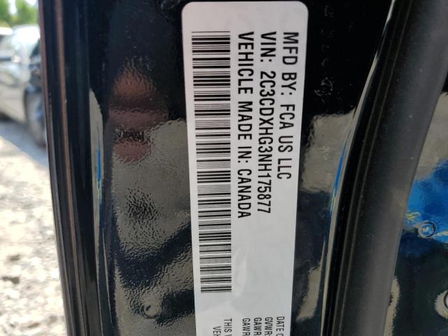 2C3CDXHG3NH175877 - 2022 DODGE CHARGER GT BLACK photo 13