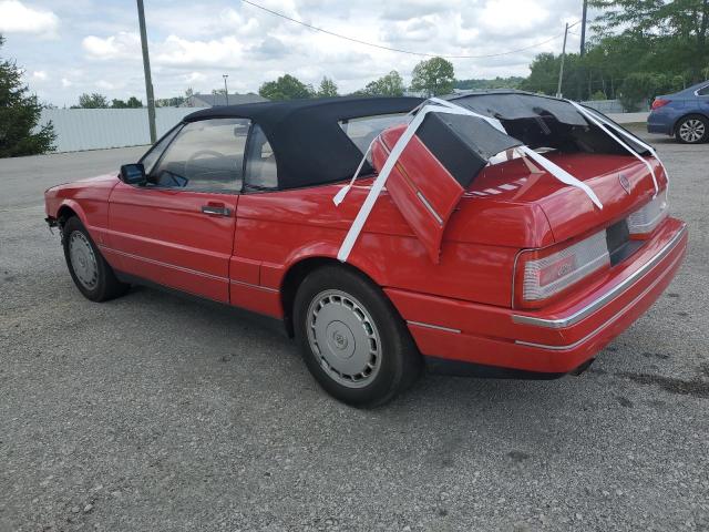 1G6VS3384MU126642 - 1991 CADILLAC ALLANTE RED photo 2