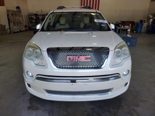 1GKKRTED1CJ276153 - 2012 GMC ACADIA DENALI WHITE photo 5