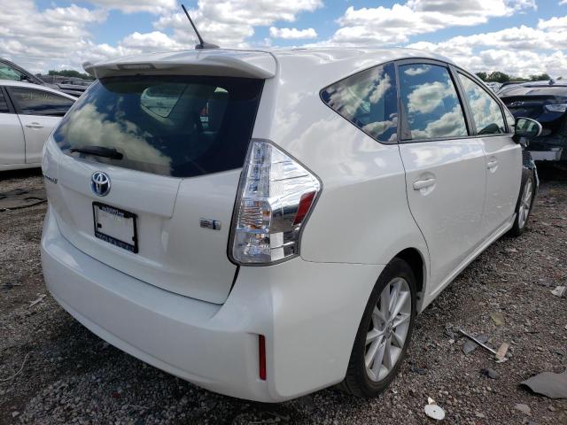 JTDZN3EU3C3170247 - 2012 TOYOTA PRIUS V WHITE photo 4