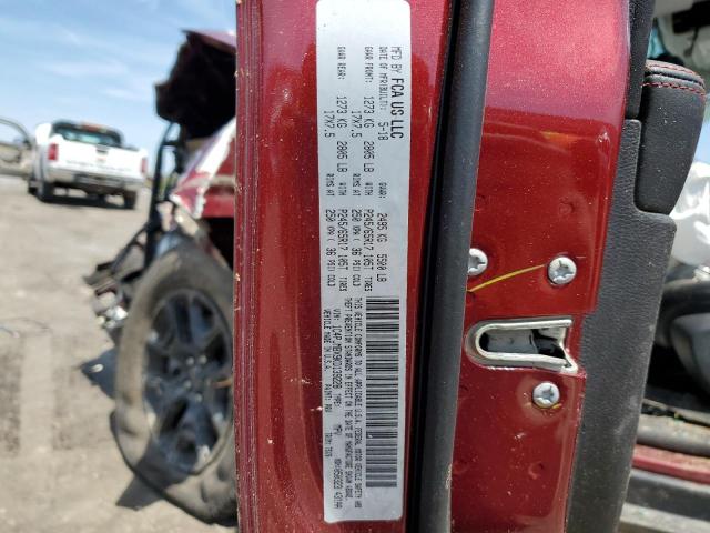 1C4PJMBX9KD139228 - 2019 JEEP CHEROKEE TRAILHAWK MAROON photo 13