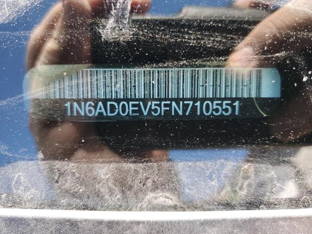 1N6AD0EV5FN710551 - 2015 NISSAN FRONTIER S WHITE photo 12