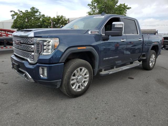 1GT49RE75MF128030 - 2021 GMC SIERRA K2500 DENALI BLUE photo 1