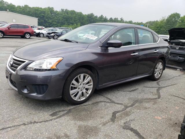 3N1AB7AP3EY267040 - 2014 NISSAN SENTRA S GRAY photo 1