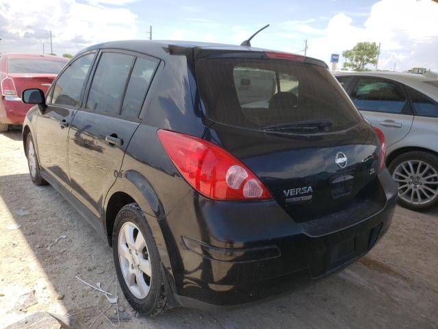 3N1BC13E78L394126 - 2008 NISSAN VERSA S BLACK photo 2