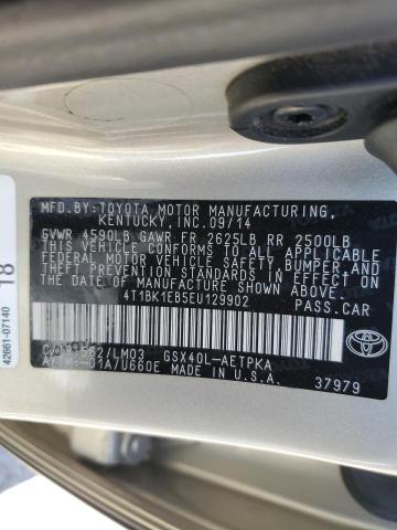 4T1BK1EB5EU129902 - 2014 TOYOTA AVALON BASE 棕色 照片 13