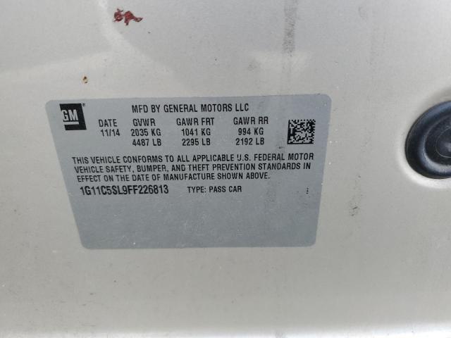 1G11C5SL9FF226813 - 2015 CHEVROLET MALIBU 1LT 金色 照片 12