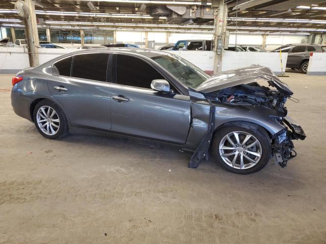 JN1AV7AP0EM691768 - 2014 INFINITI Q50 HYBRID PREMIUM GRAY photo 4