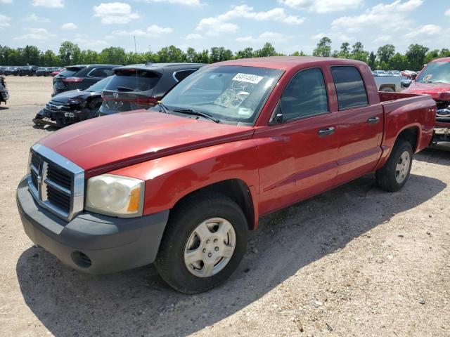 1D7HE28N76S652858 - 2006 DODGE DAKOTA QUAD RED photo 1