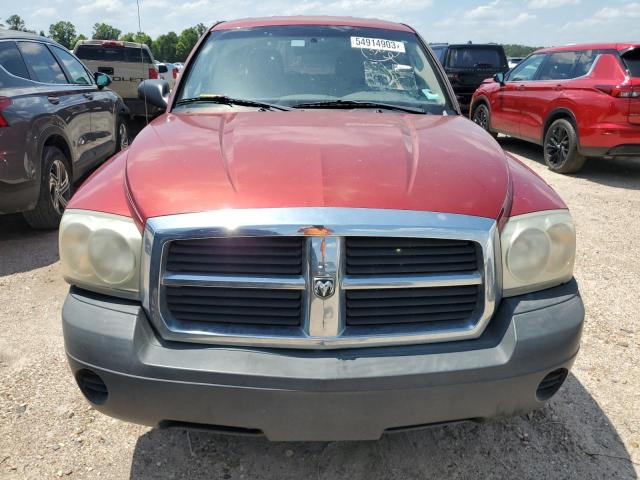 1D7HE28N76S652858 - 2006 DODGE DAKOTA QUAD RED photo 5