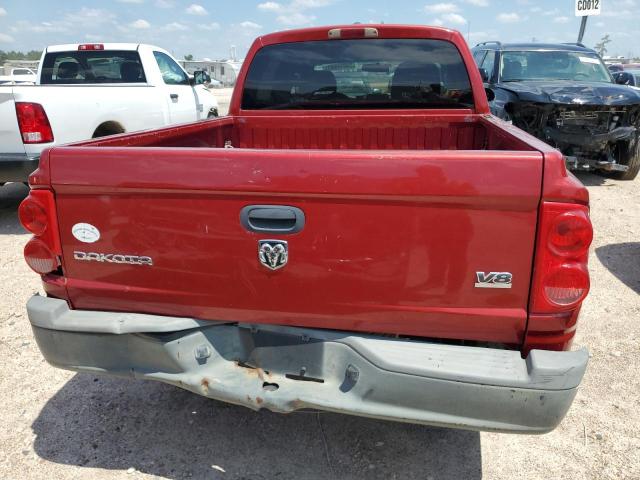 1D7HE28N76S652858 - 2006 DODGE DAKOTA QUAD RED photo 6