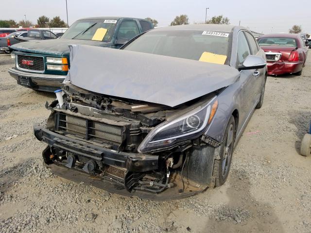 KMHE34L18GA012874 - 2016 HYUNDAI SONATA HYBRID  photo 2