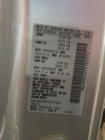 3N63M0ZN2FK707275 - 2015 CHEVROLET CITY EXPRE LT 银色 照片 13