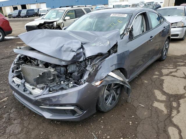 2HGFC2F64LH548898 - 2020 HONDA CIVIC LX GRAY photo 2