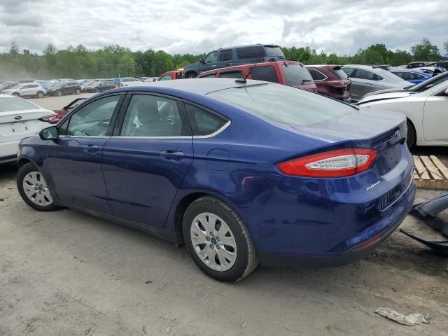 3FA6P0G72DR336561 - 2013 FORD FUSION S BLUE photo 2