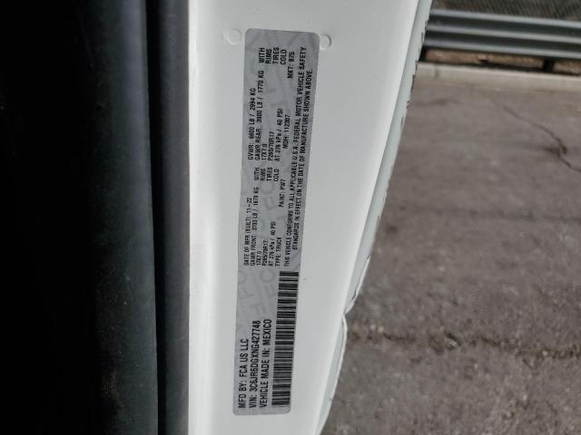 3C6JR6DGXNG427748 - 2022 RAM 1500 CLASS TRADESMAN Weiß Foto 12