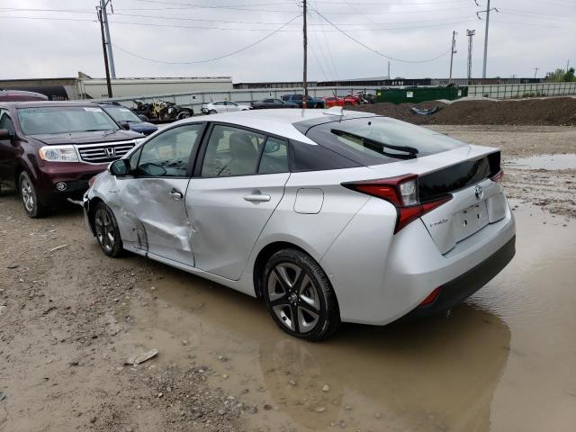 JTDKARFU3L3116669 - 2020 TOYOTA PRIUS L SILVER photo 2