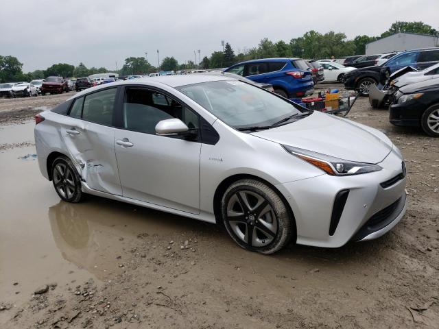 JTDKARFU3L3116669 - 2020 TOYOTA PRIUS L SILVER photo 4