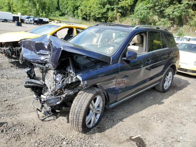 4JGDA5HB6EA374482 - 2014 MERCEDES-BENZ ML 350 4MATIC BLUE photo 2