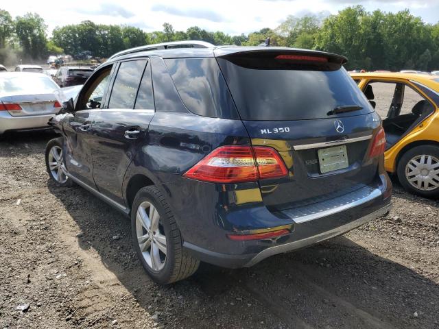 4JGDA5HB6EA374482 - 2014 MERCEDES-BENZ ML 350 4MATIC BLUE photo 3