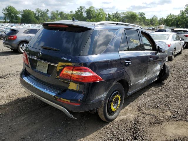 4JGDA5HB6EA374482 - 2014 MERCEDES-BENZ ML 350 4MATIC BLUE photo 4